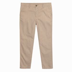 Talbots Straight Leg Chino Pants Womens Size 4 Khaki Mid Rise Stretch Career